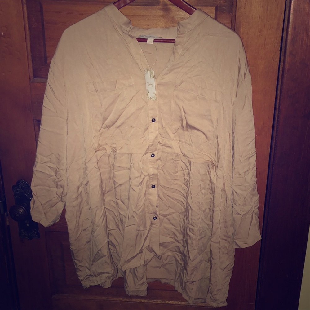 Stone Pocket Babydoll Top